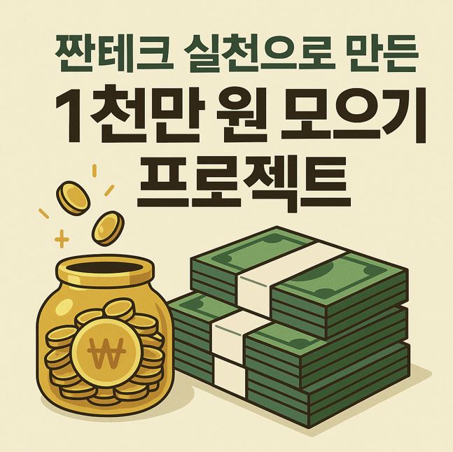 짠테크 실천으로 만든 1천만 원 모으기 프로젝트