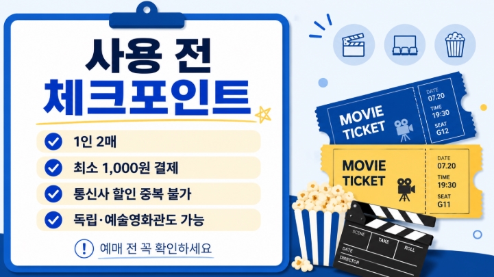 영화관람료 6천원 할인권 받는 법 4천원 예매까지 총정리