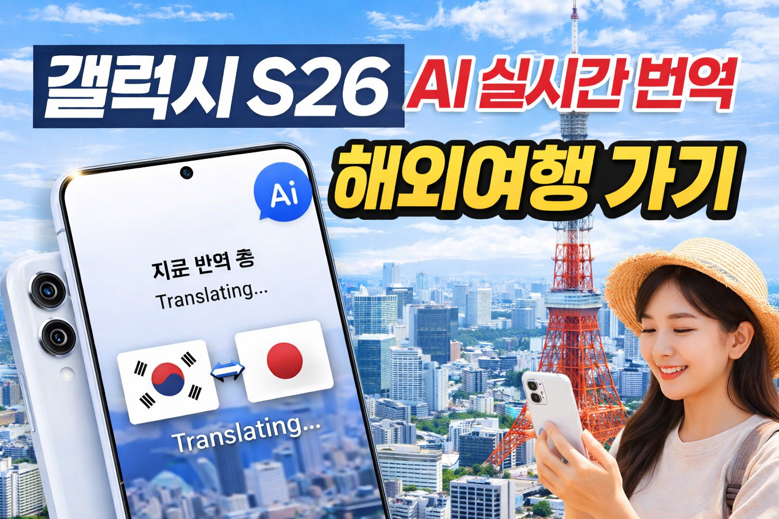 갤럭시 S26 AI 기능 활용법 실시간 번역으로 해외여행 가기