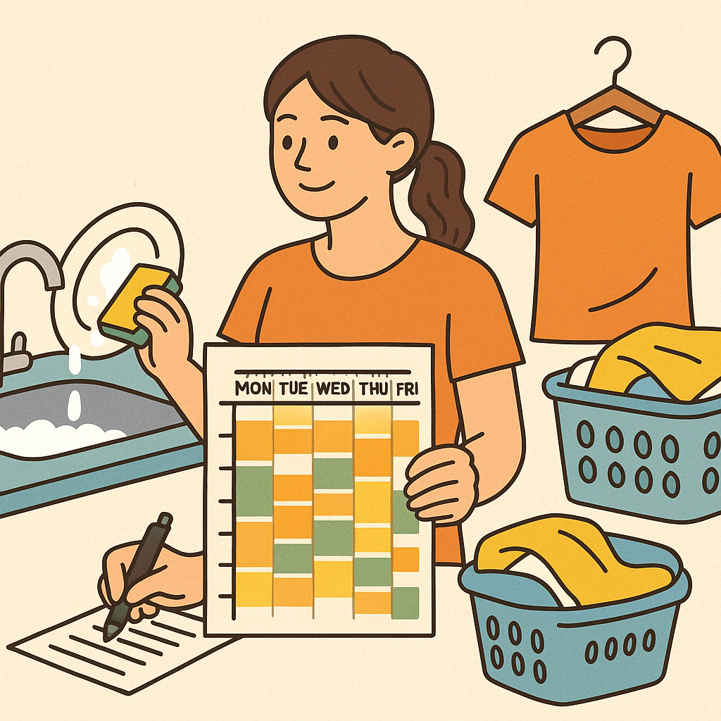 가사노동을 블럭으로 보면 '이 일 왜 힘든지' 보인다