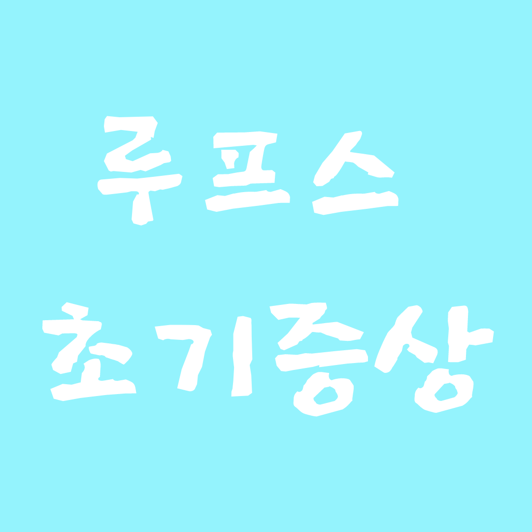 루푸스초기증상