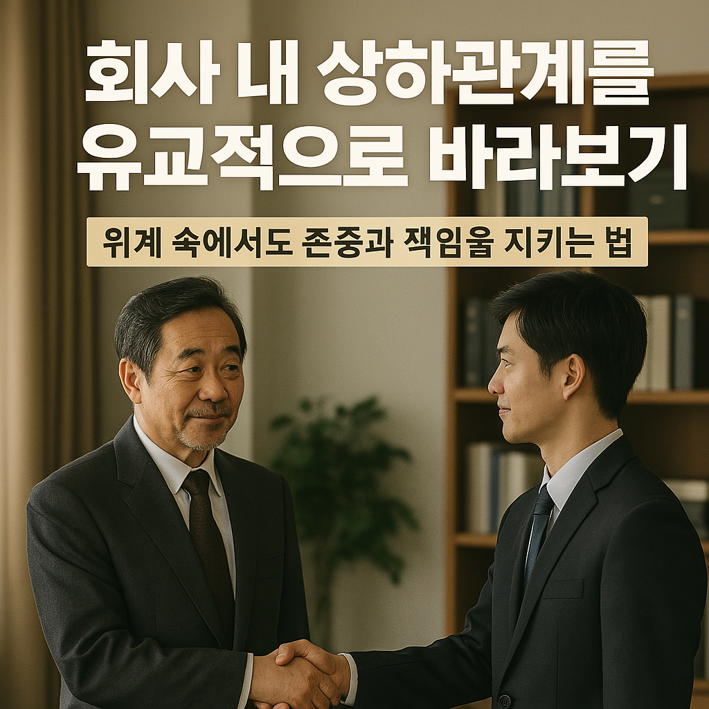 회사 내 상하관계를 유교적으로 바라보기