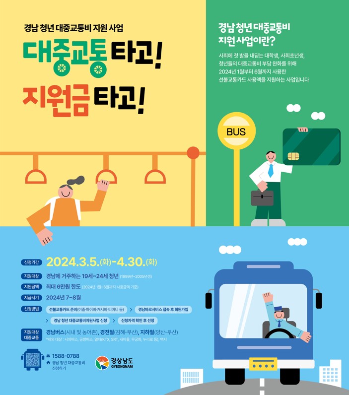 경남 청년 대중교통비 지원사업
