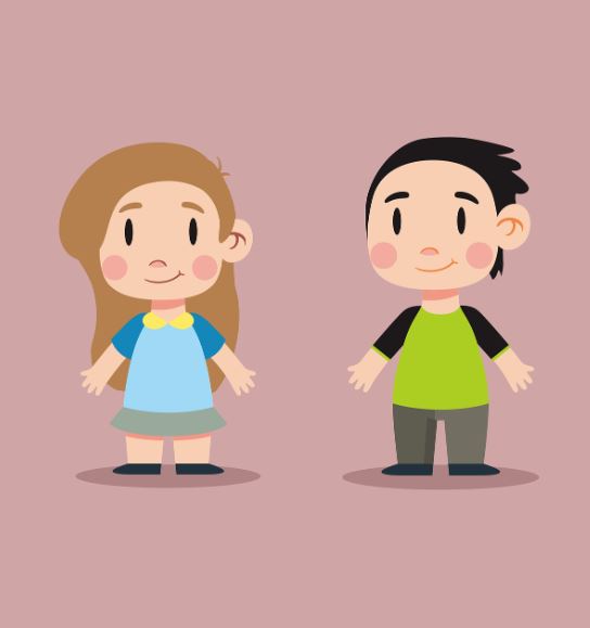 여자 남자 어린이