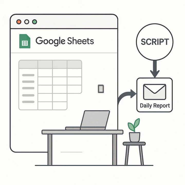 Google Sheets ์๋ ์ด๋ฉ์ผ ๋ฐ์ก ์์
