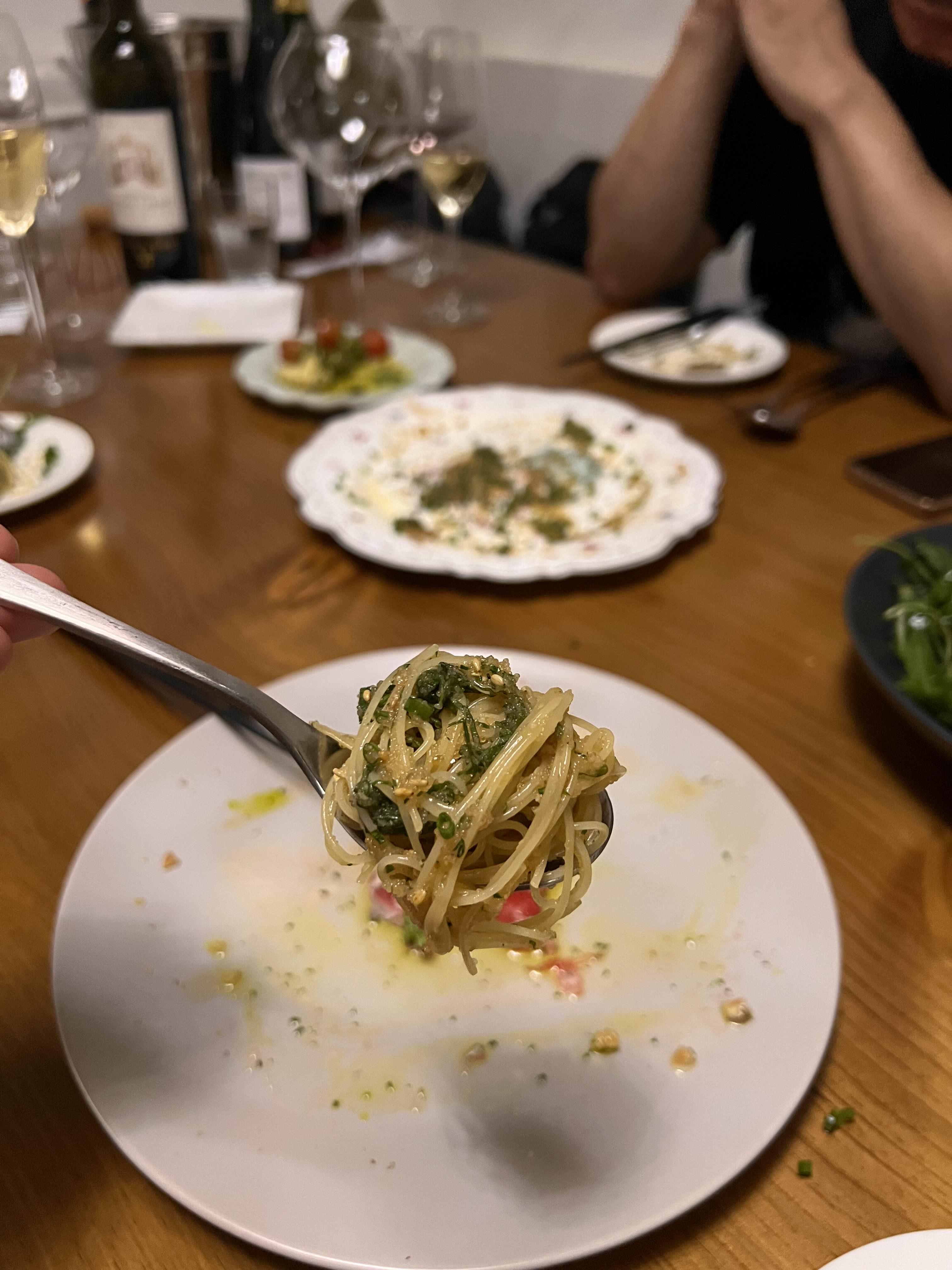 언제 먹어도 맛난 메뉴, 들기름명란카펠리니.