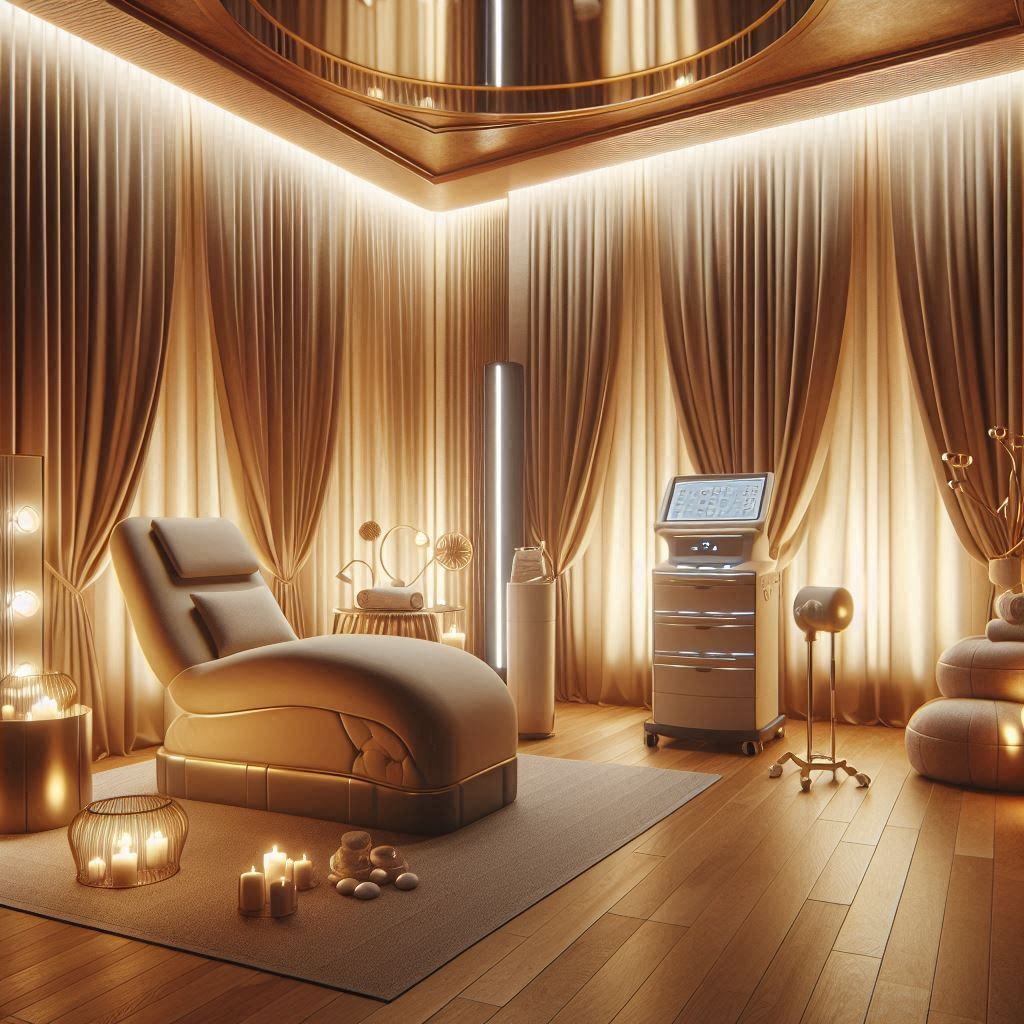 피부,체형관리 샵 배경