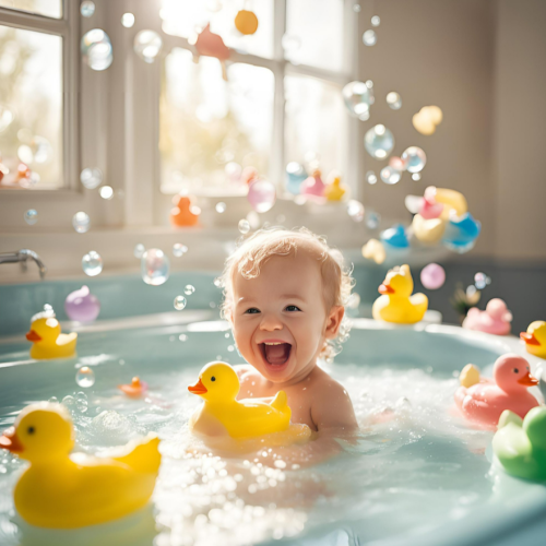 아기-목욕하는-장면