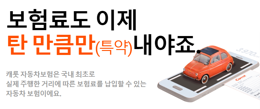 탄 만큼만 내는 보험