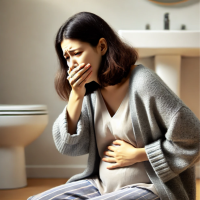 입덧하고-있는-여자-모습