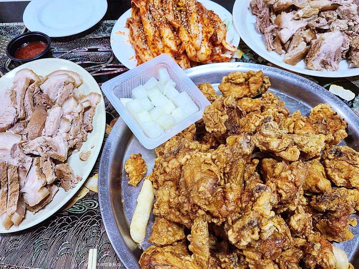 광주 가게 후라이드 치킨 양념 통닭 닭강정 50년 전통 양동시장 명물 닭똥집 튀김 택시맛객 맛집 추천