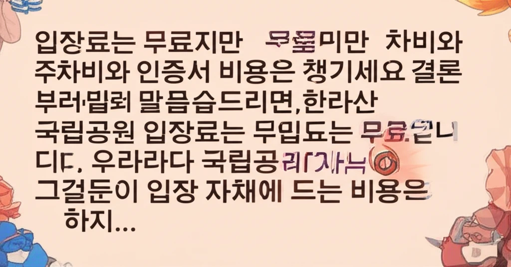 성공적인 한라산 산행을 위한 예약 방..