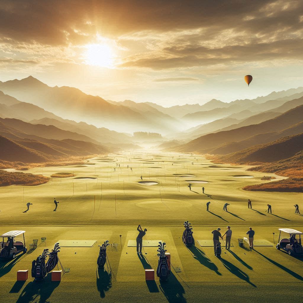 실외골프연습장 배경