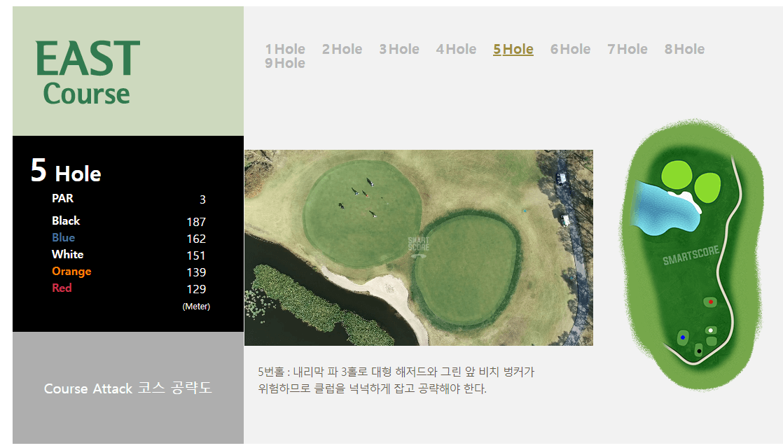 은화삼 CC 동코스 공략도 05