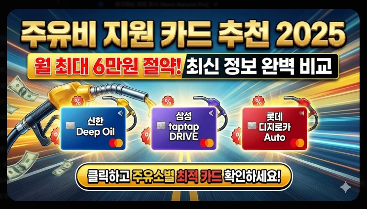 주유비 지원 카드 추천