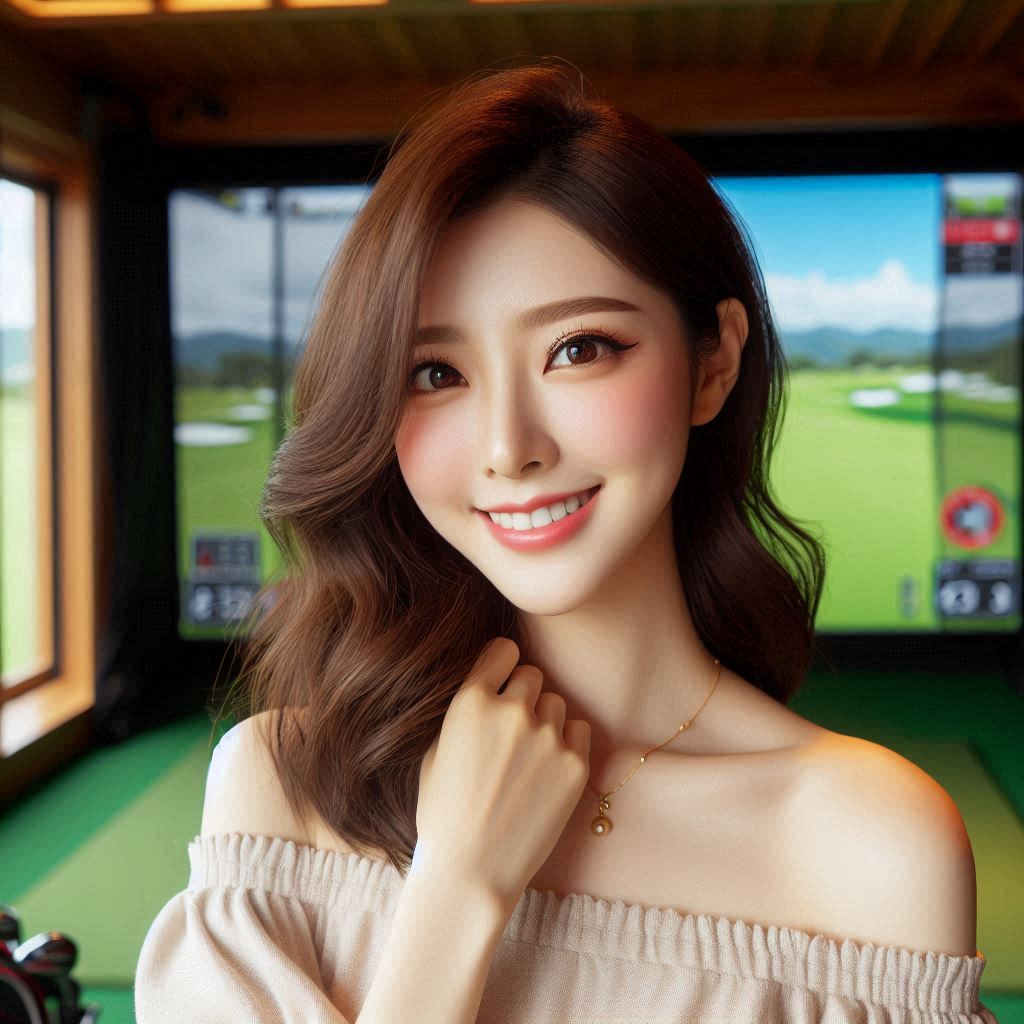 실내골프연습장 배경