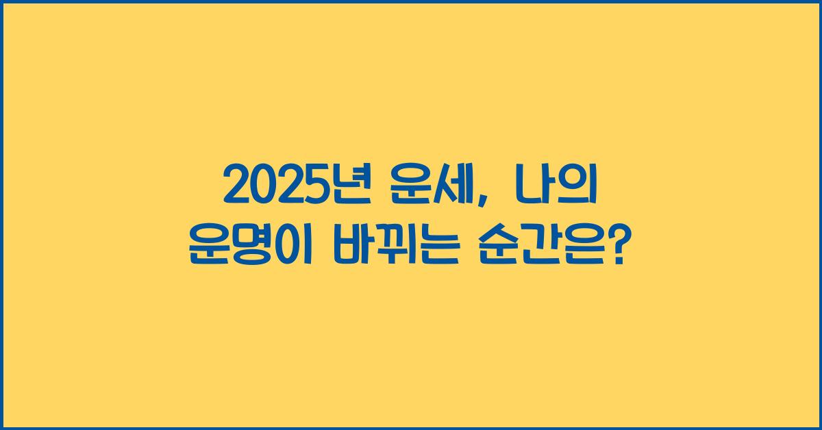 2025년 운세
