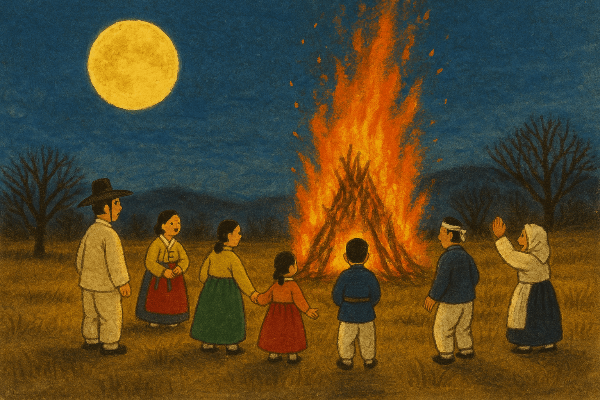 정월대보름 달집태우기 이미지