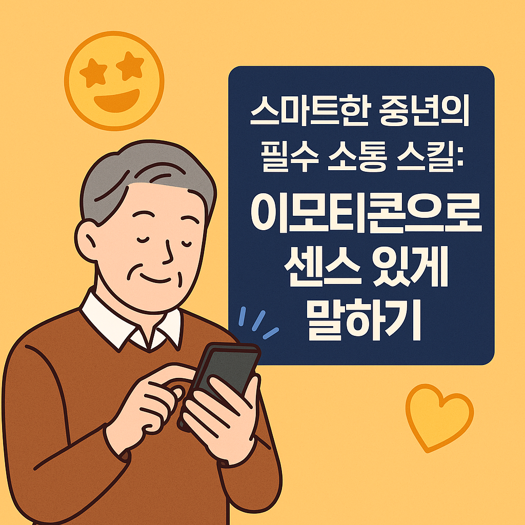 스마트한 중년의 필수 소통 스킬 : 이모티콘으로 센스 있게 말하기
