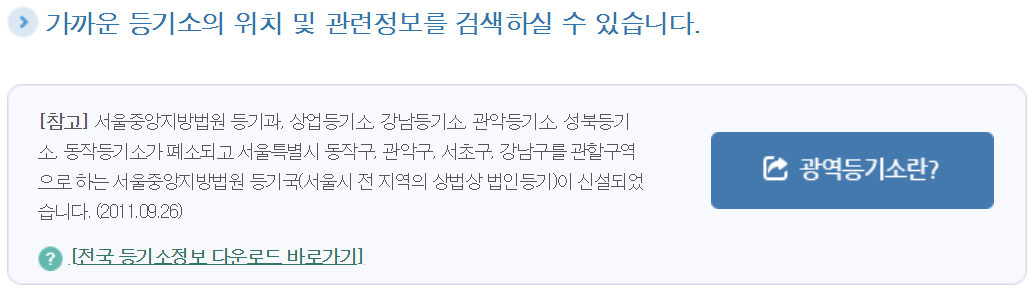 법인인감증명서 무인발급기 위치