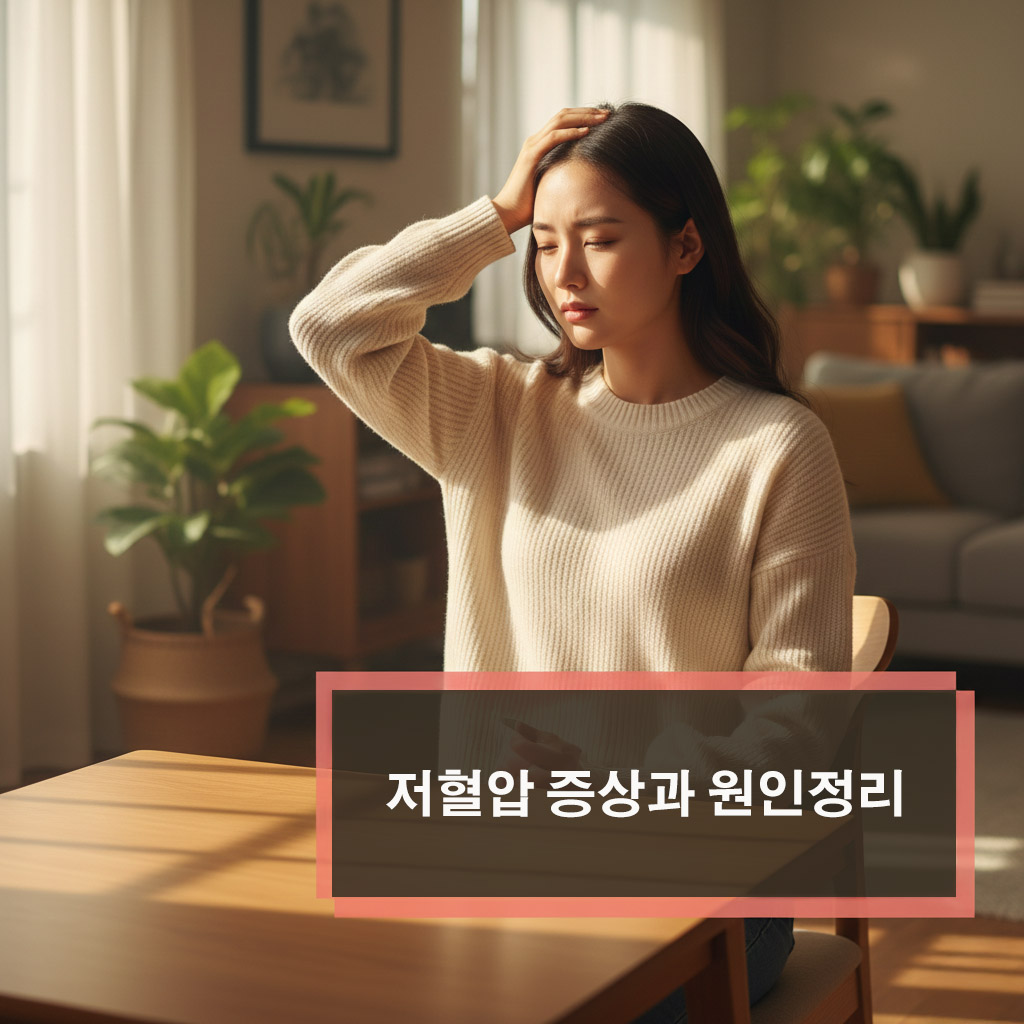 저혈압 증상과 원인 정리