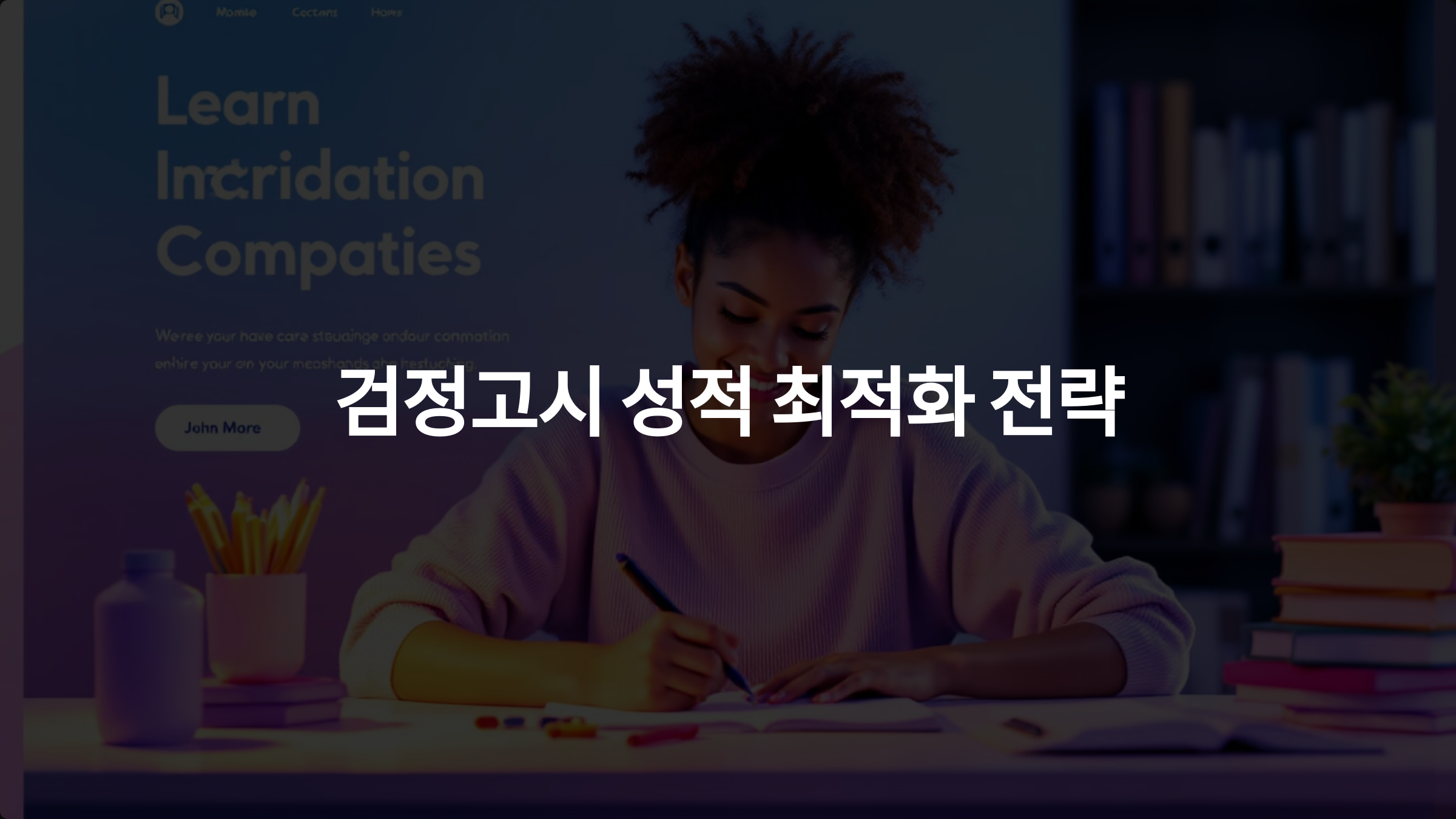 검정고시 성적 최적화 전략: 과목별 재응시와 고득점 관리 가이드