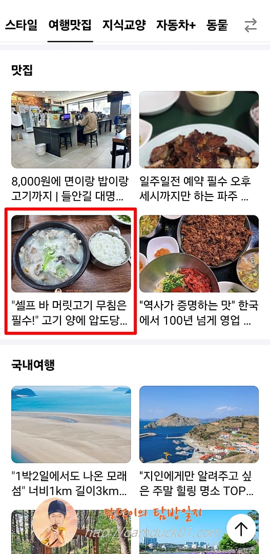 2026년 4월 29일 다음 모바일 여행맛집 > 맛집 채널
