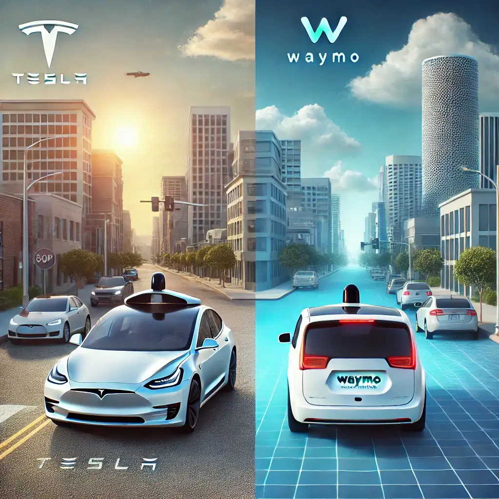 테슬라와 웨이모 자율주행 기술 차이