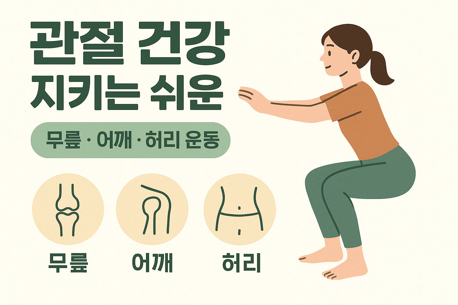 "관절 건강 지키는 쉬운 운동법 TOP 5 / 나이 들어도 끄떡없는 무릎&middot;어깨&middot;허리 관리법"