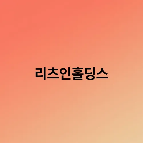 리츠인홀딩스