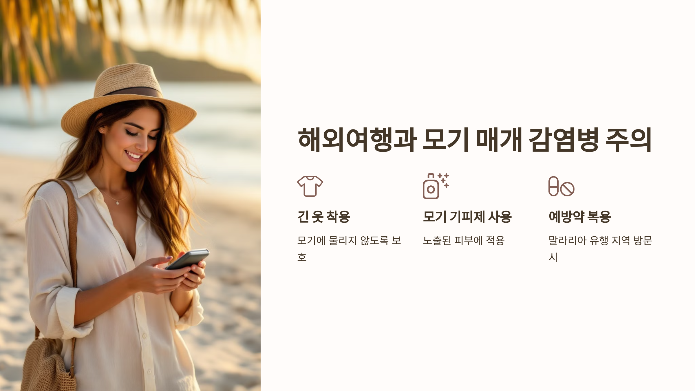 해외여행과 모기 매개 감염병 주의