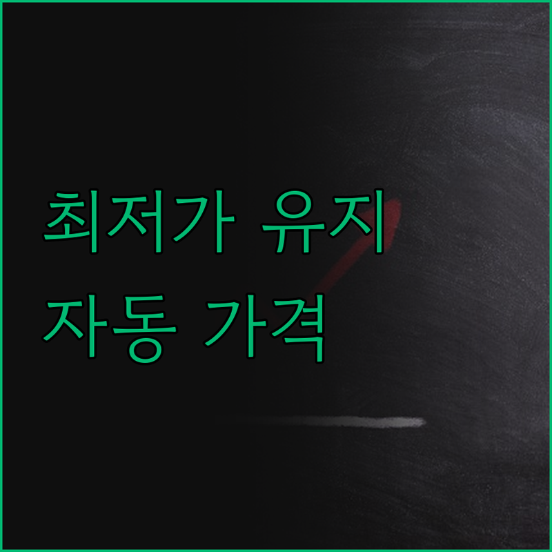 스마트스토어 최저가 유지 비법 자동 