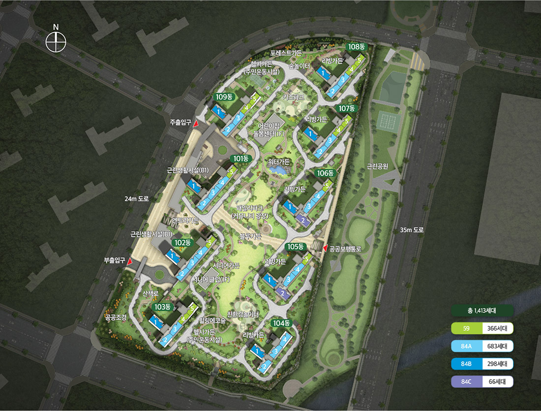 공급 세대수 및 주택형별 세부 정보