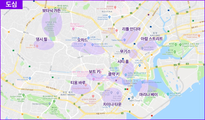 싱가포르 지도