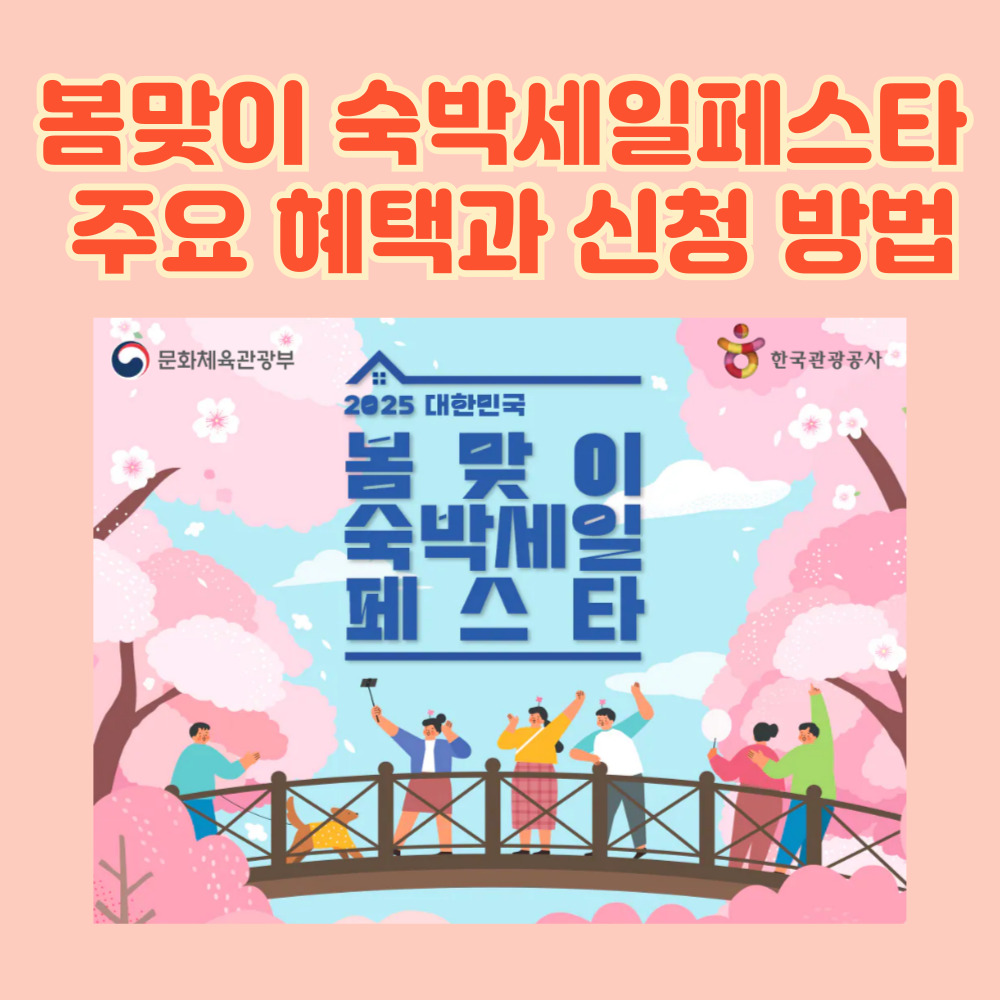 2025 봄맞이숙박세일페스타 주요 혜택과 신청 방법