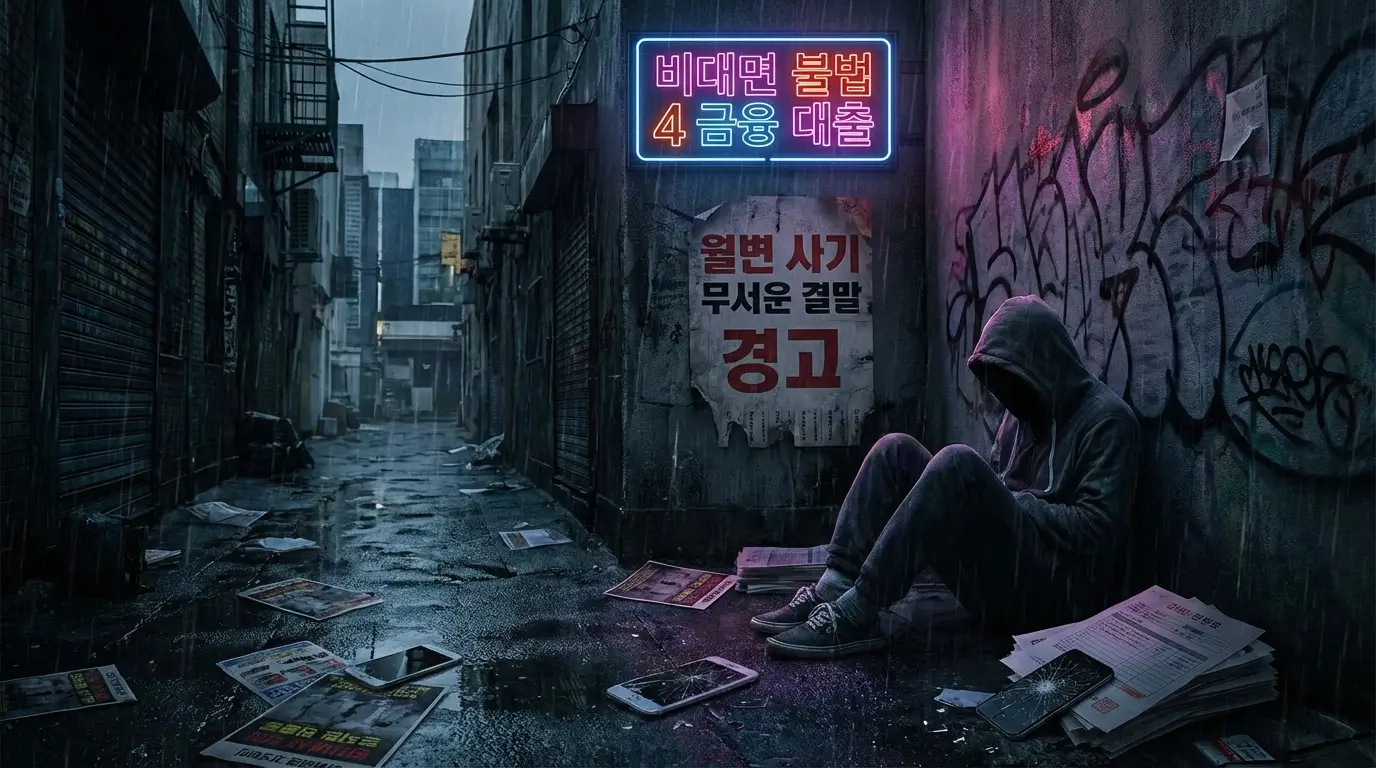 새벽 비대면 불법 4 금융 대출 및 월변 사기 무서운 결말 경고