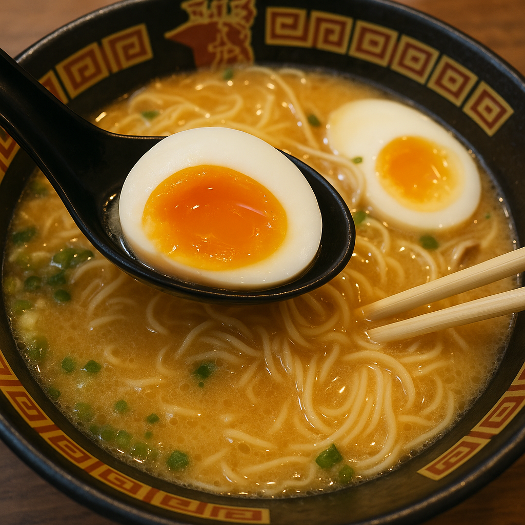 이치란 시부야점(一蘭 渋谷店 ) 반숙란