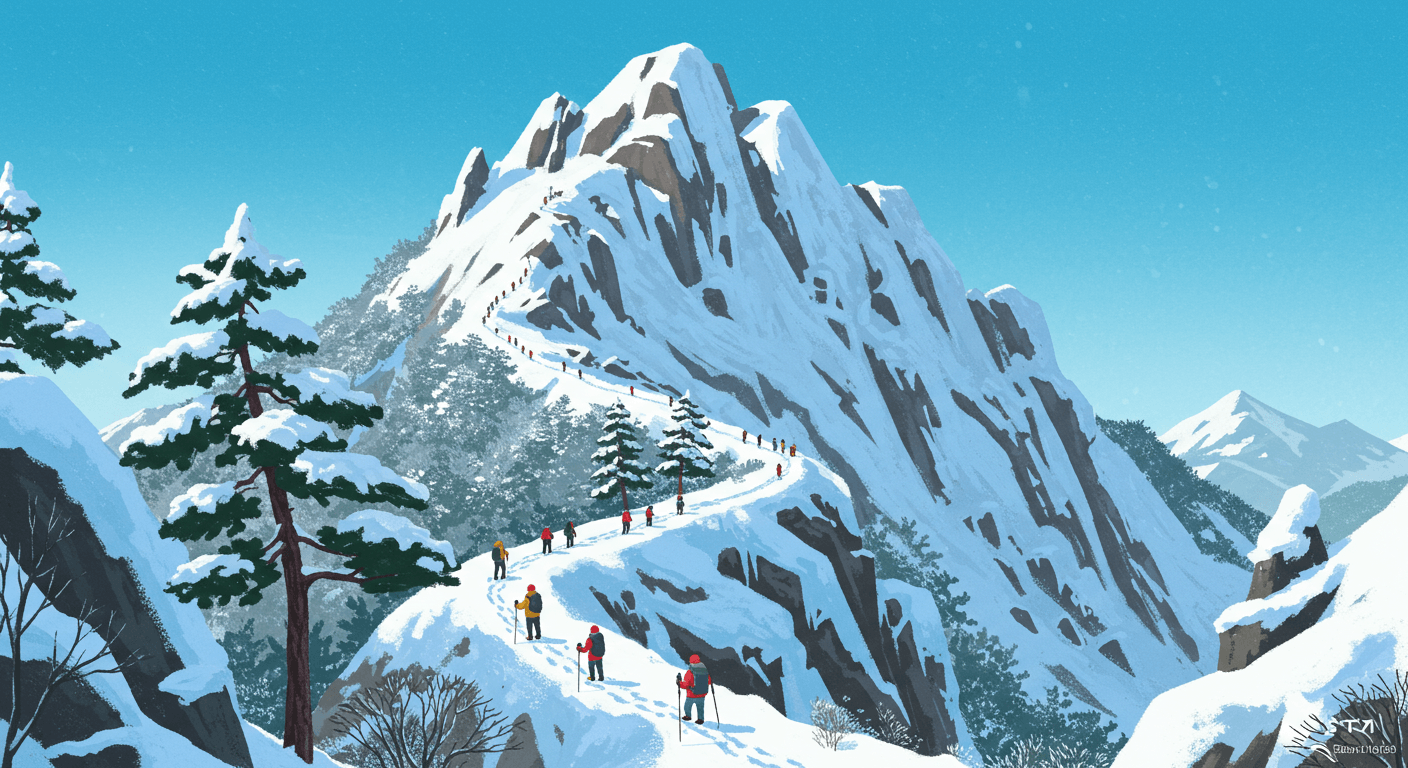 신년 산행 추천, 겨울 등산 코스, 설경 명소, 새해 해돋이 명소, 태백산, 소백산, 설악산, 한라산 등산, 안전한 겨울 산행.