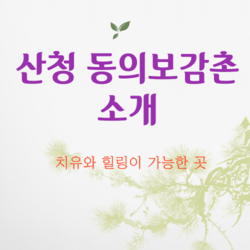 산청동의보감촌소개