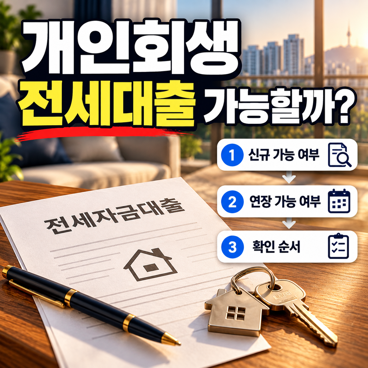 전세계약서와 집 열쇠