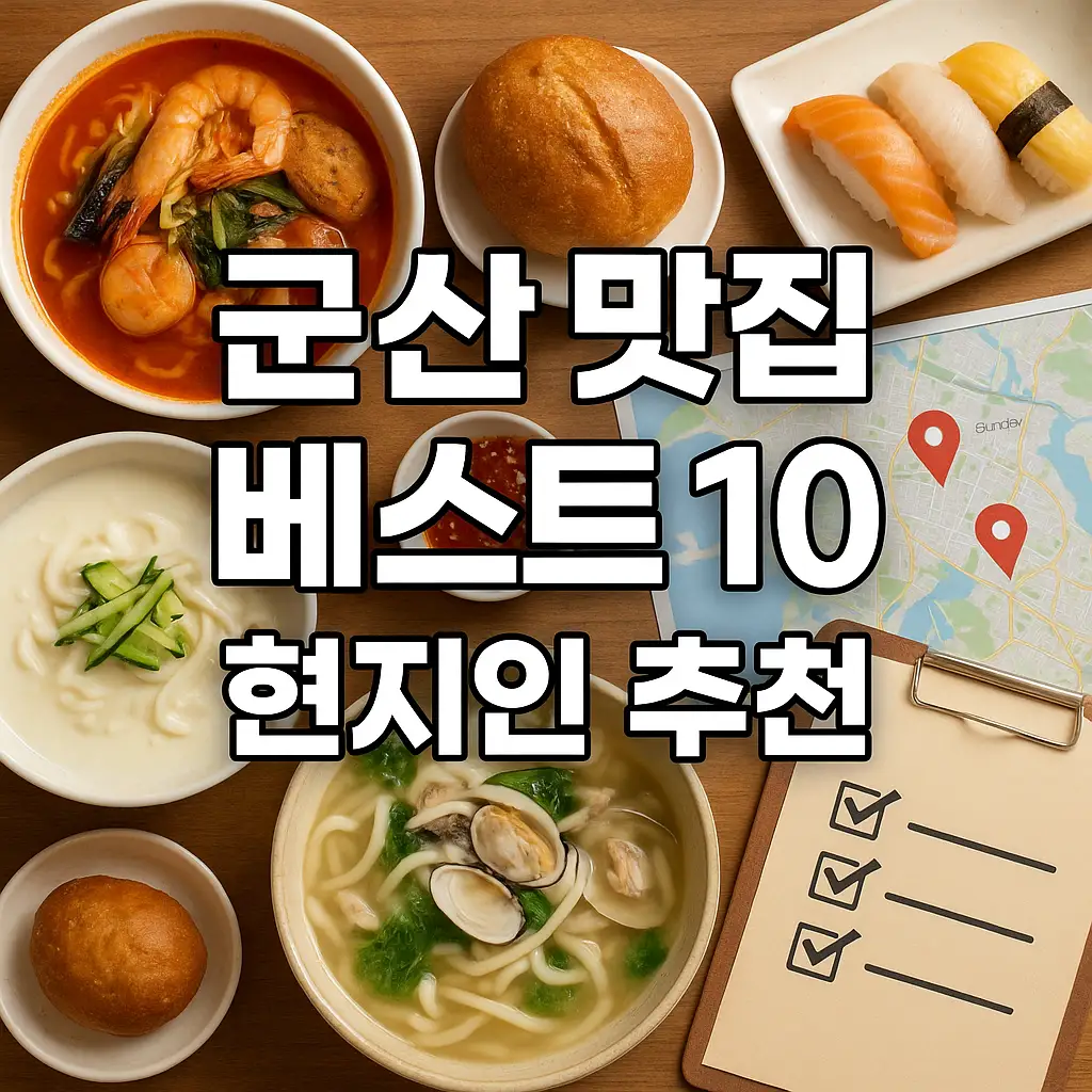 군산 맛집 베스트10