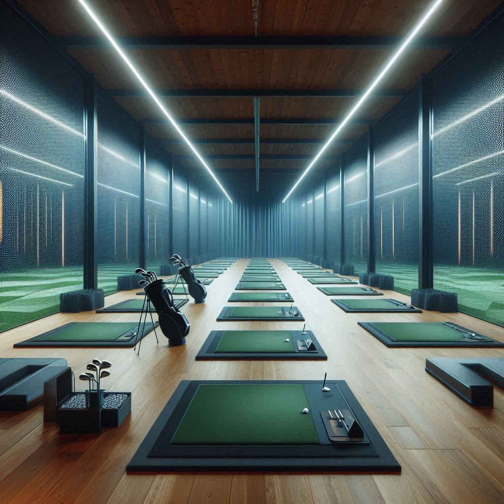 실내골프연습장 배경