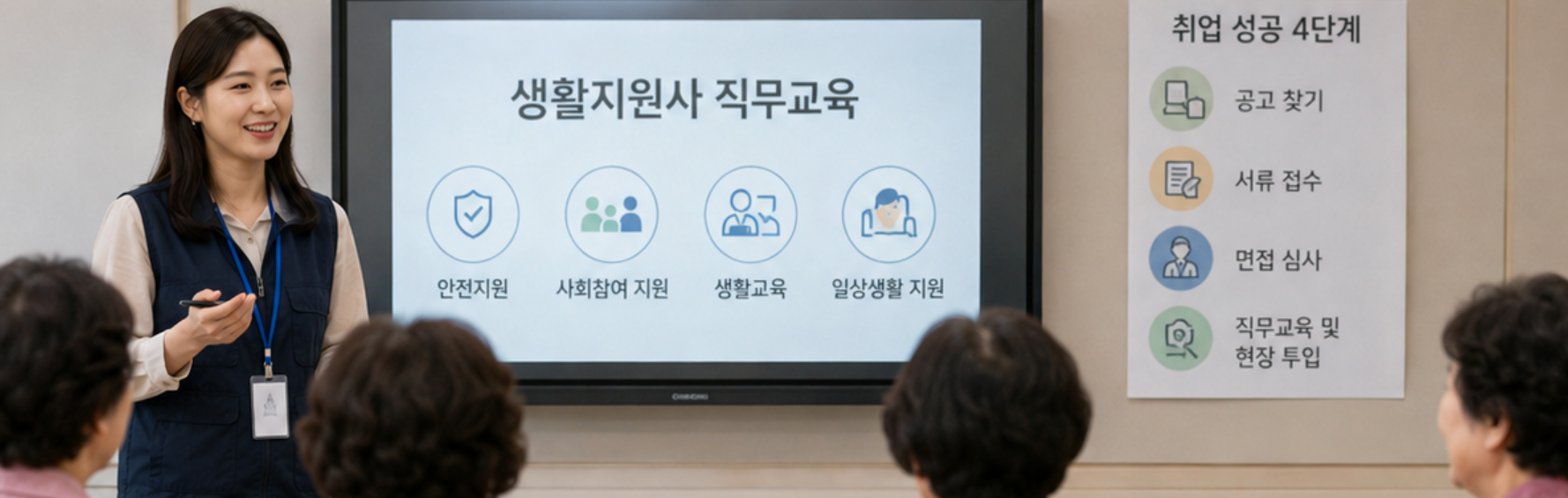 노인돌봄생활지원사 취업 완벽 가이드 (하는일, 자격조건, 근무시간, 월급 등)