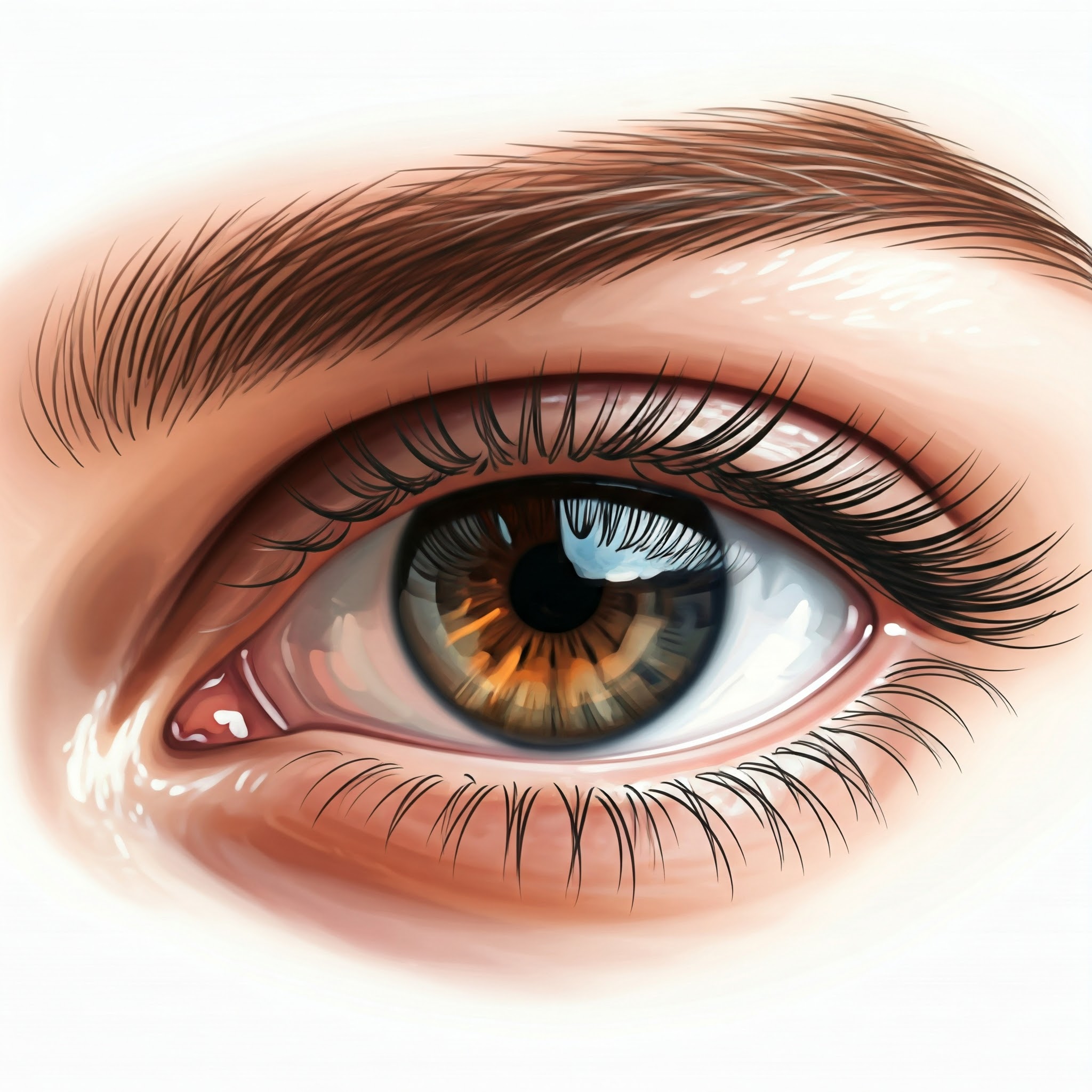 예쁜 눈썹을 가진 눈