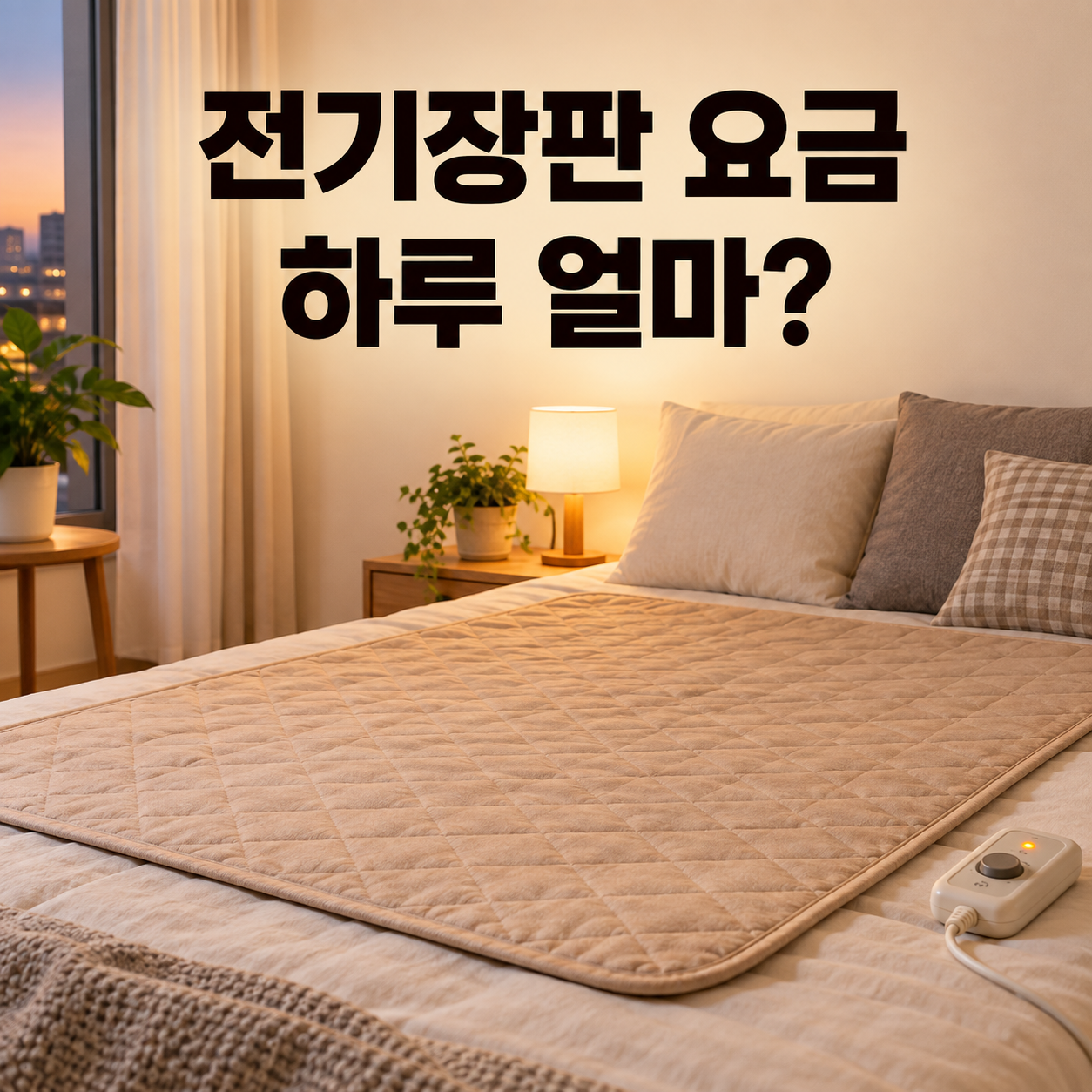 전기장판 하루 전기요금 대표 이미지