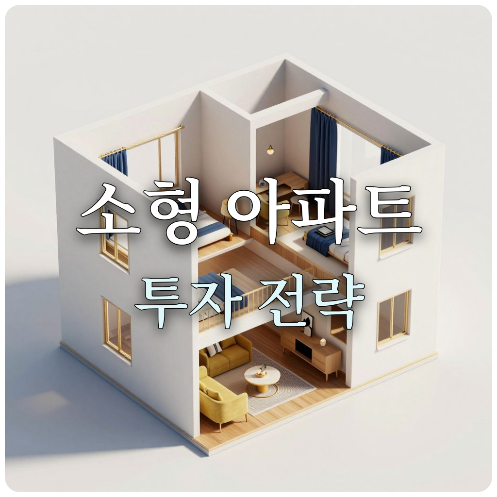 소형 아파트의 효율적인 공간을 표현한 3D 렌더링