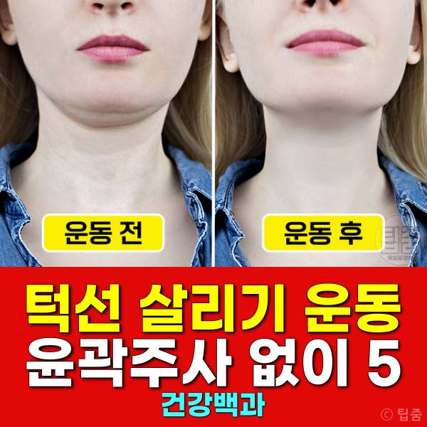 윤곽주사 턱선 살리기 운동 턱선리프팅 마사지