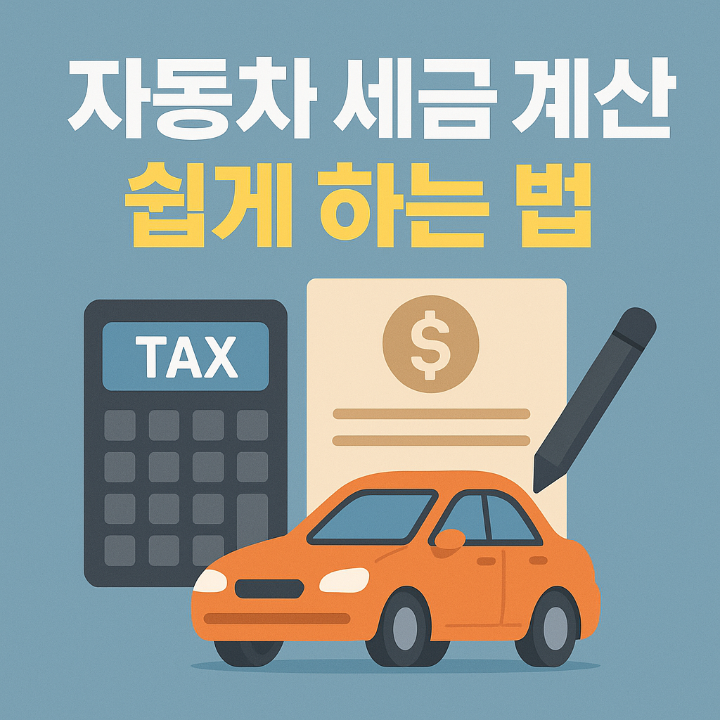 자동차 세금 계산 쉽게 하는 법