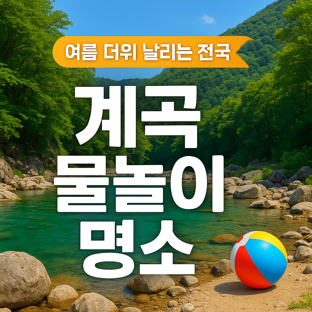 여름 더위 날리는 전국 계곡 물놀이 명소