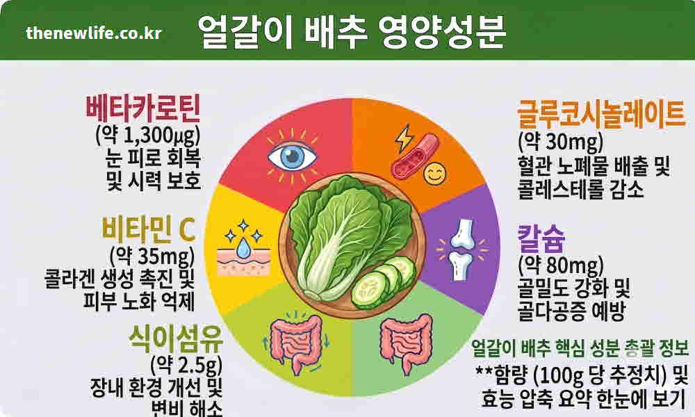 얼갈이 배추 효능 영양성분